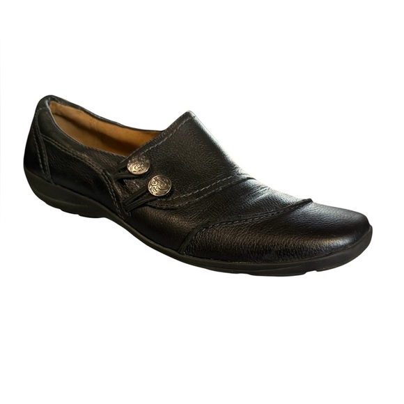 Naturalizer Shoes - Naturalizer Black Leather Slip-On Comfort Loafers Women’s 9M